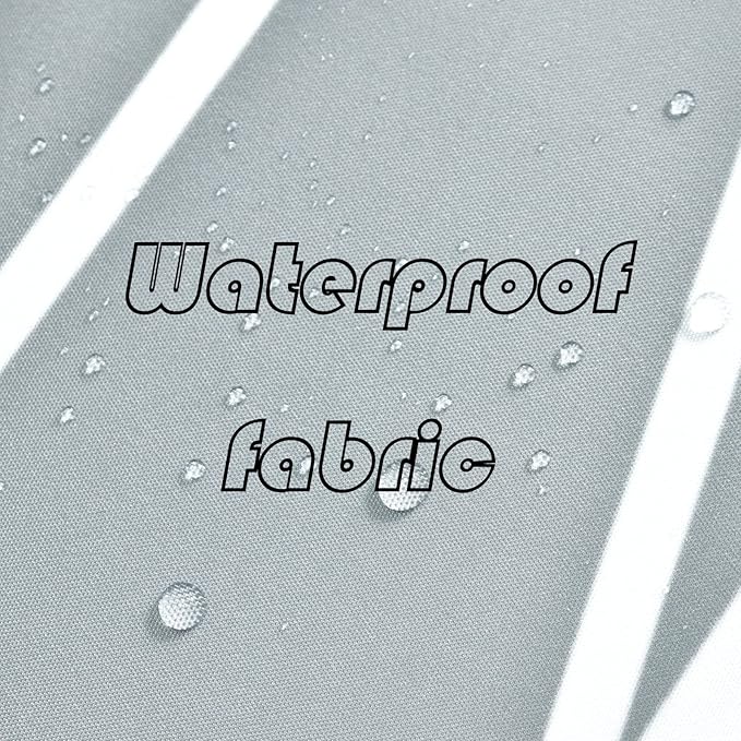 Punkray Light Grey Shower Curtain for Bathroom with Hooks, Shower Curtain Set Stripe Bath Curtains Decorative White Shower Curtains Weighted Hem Water Repellent Washable, 72 x 72