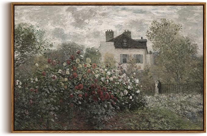 InSimSea Framed Canvas Wall Art, Vintage Decor for Home, Large Landscape Farmhouse Art, Cottagecore Bedroom Kitchen Bathroom Decor, 20"x30"