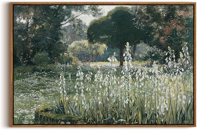 InSimSea Framed Canvas Wall Art, Modern Farmhouse Decor for Room Aesthetic, Landscape Wall Art for Living Room, Cottagecore Bedroom Kitchen Bathroom Decor, 20"x30"