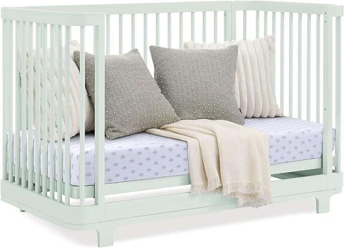 Delta Children Nest 4-in-1 Convertible Crib, Light Sage