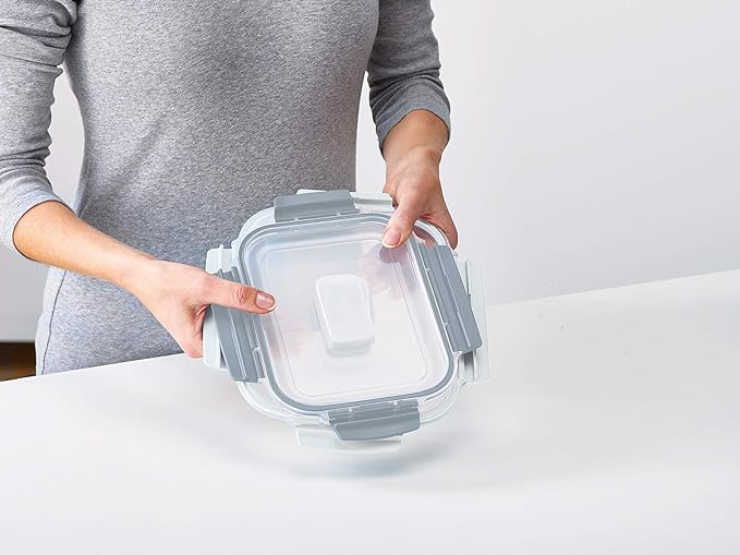 Joseph Joseph Nest Lock Plastic BPA Free Food Storage Container Set with Lockable Airtight Leakproof Lids, 10-Piece, Sky