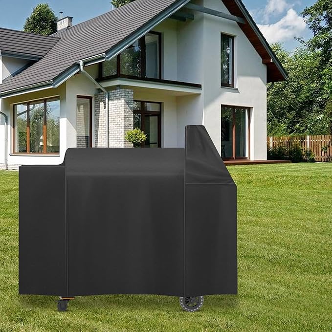 Grill Cover for Pit Boss Austin XL,Rancher XL,1000/1100/1150 Series,Z Grill 1000 Series,All-Weather Outdoor Heavy Duty 600D Waterproof Pitboss Smoker Cover for 1000SC,1000Sq,1000SC2 Pellet Grill,Black