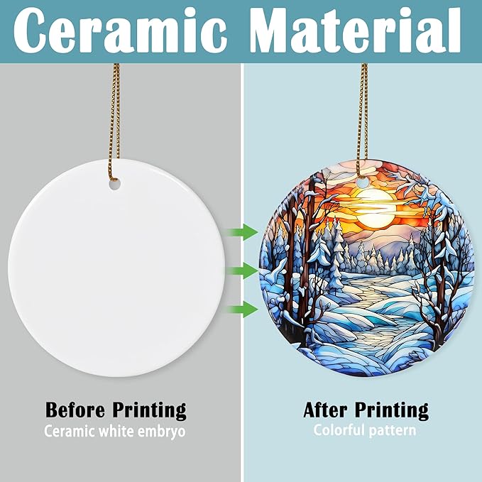 Christmas Ornament, Winter Tree Ornament, Christmas Decorations for Tree, Heirloom Keepsake, Gift Idea