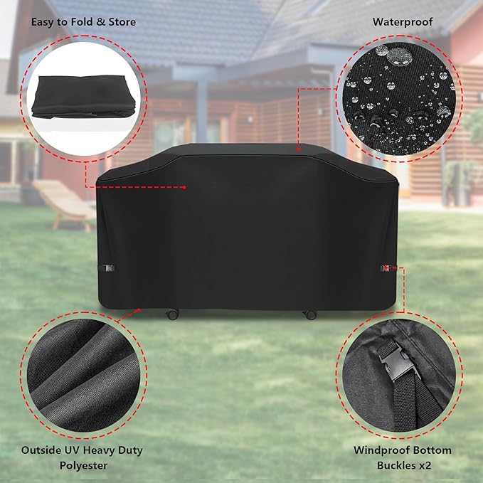 Grill Cover for Weber Slate 30" Griddle, Outdoor Griddle Cover Waterproof for Blackstone Culinary Series 36" Griddle with Lid