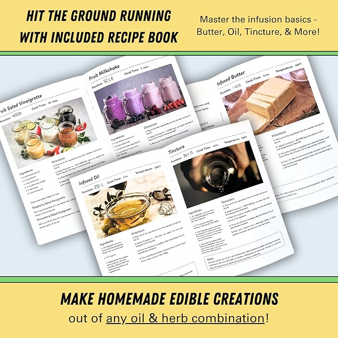 Ghost Infuser - Herbal Botanical Extractor and Oil Infusion Machine - Fully Customizable Settings - Easy to Use to Make Your Own Infused Oil Edibles & Treats