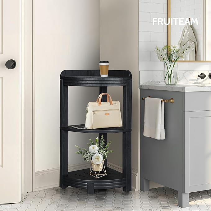 Corner Shower Shelves, Shower Shelf for Inside Shower, Sturdy Shower Organizer Corner, 3-Tier Waterproof Bathroom Storage Shelf for Organizing Toiletries, Space Saving Bathroom Storage