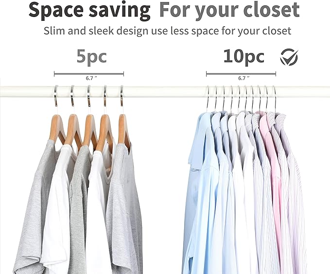 TOPIA HANGER Metal Hangers 30 Pack, Non Slip Clothes Hangers Space Saving, Heavy Duty Rubber Coated Wire Hanger for Coat, Shirt, Dress, Pants-Grey, CT12G30