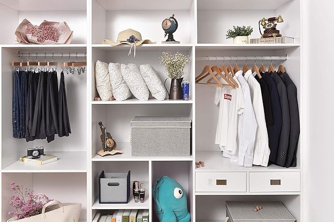 Quality Wooden Hangers - Slightly Curved, Heavy-Duty Coat Hangers with Stylish Chrome Hooks - Natural, 80 Pack Sets