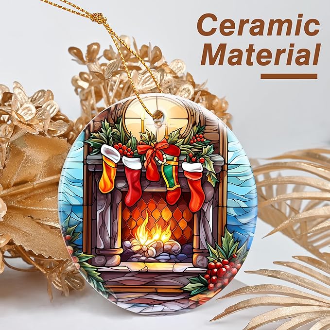 Christmas Ornament, Stocking Ornament, Christmas Decorations for Tree, Heirloom Keepsake, Gift Idea