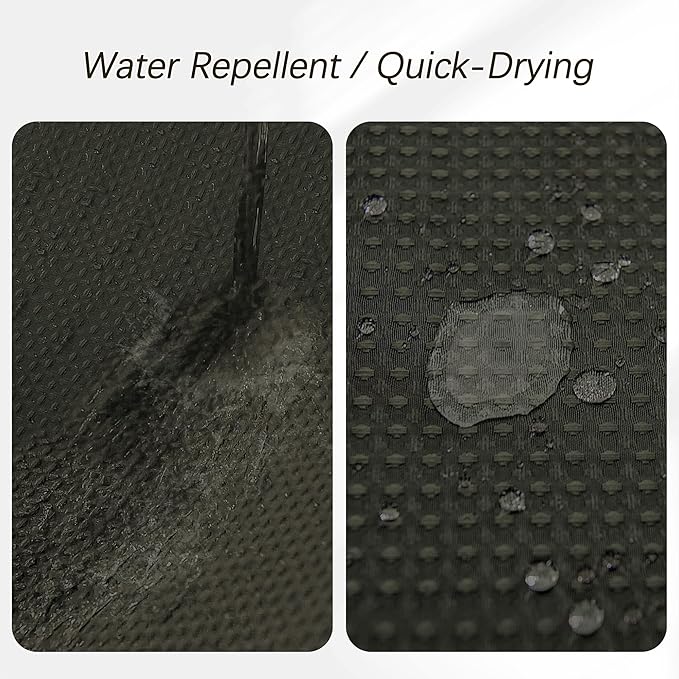 72 x 84 Shower Curtain Waterproof Fabric Shower Curtain Waffle Weave Heavy Duty Shower Curtain Set for Bathroom,Washable, 256GSM Modern Shower Curtains with 12 Metal Hooks, 72Wx84H Brown