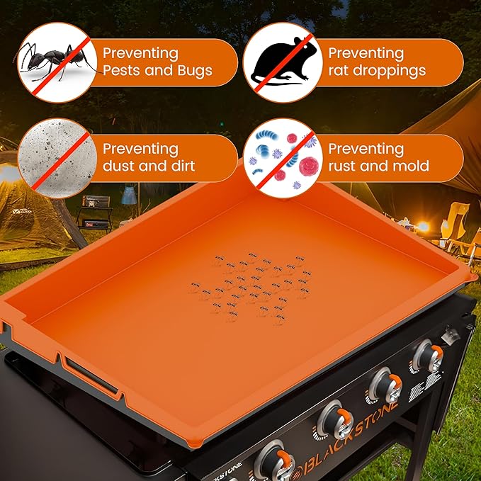 22 Inch Silicone Cover for Blackstone Griddle, Protective Mat for Outdoor Grill, Heavy Duty Food Grade Silicone Mat for BBQ, Blackstone Accessories, Protect Griddle