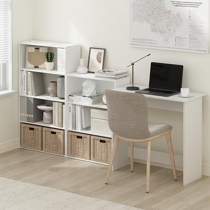 Furinno Simplistic Study Table, White