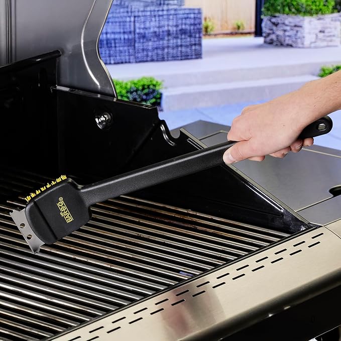 Mr. Bar-B-Q 18” Deluxe Grill Brush Powered by Scrub Daddy