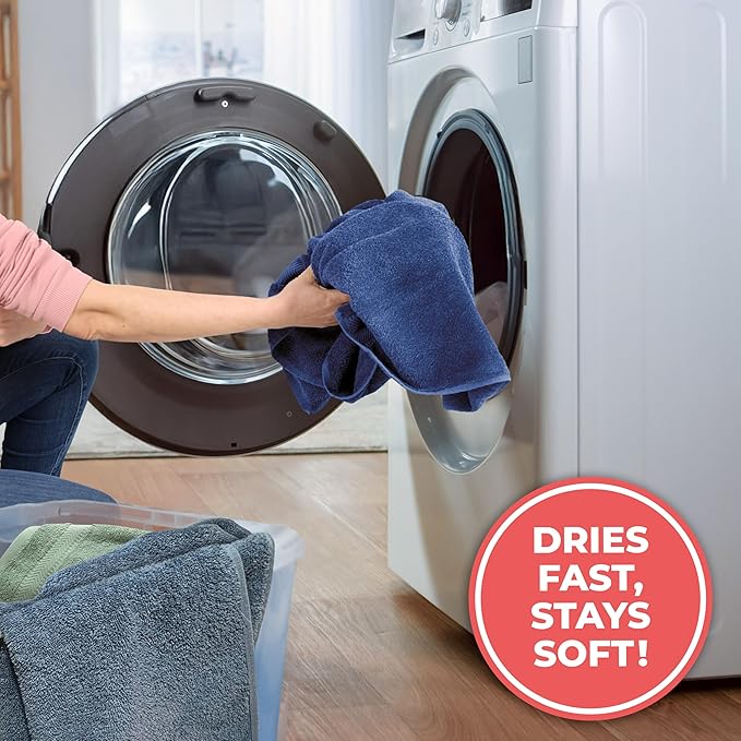 TEXTILOM 100% Turkish Cotton Oversized Luxury Bath Sheets, Jumbo & Extra Large Bath Towels Sheet for Bathroom and Shower with Maximum Softness & Absorbent (40 x 80 inches)- Navy