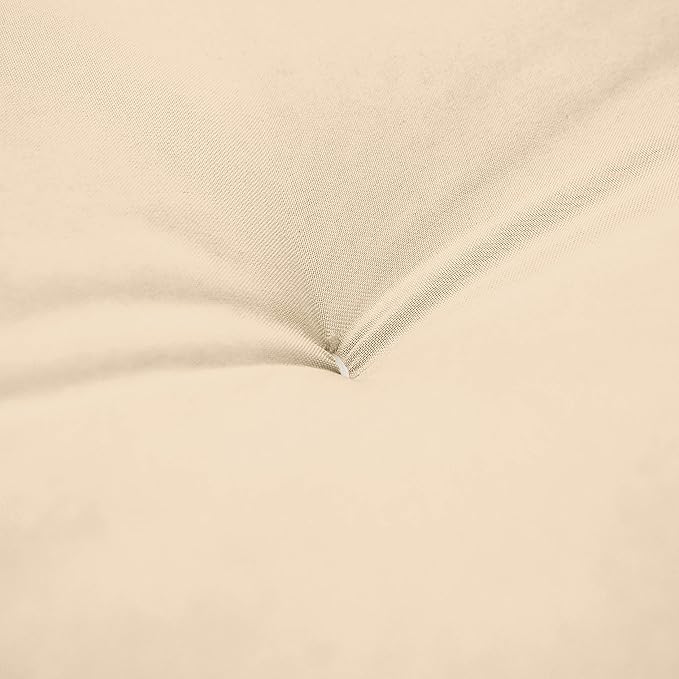 Mozaic Full Size 8-Inch Cotton Twill Gel Dual Memory Foam Futon Mattress, Ivory