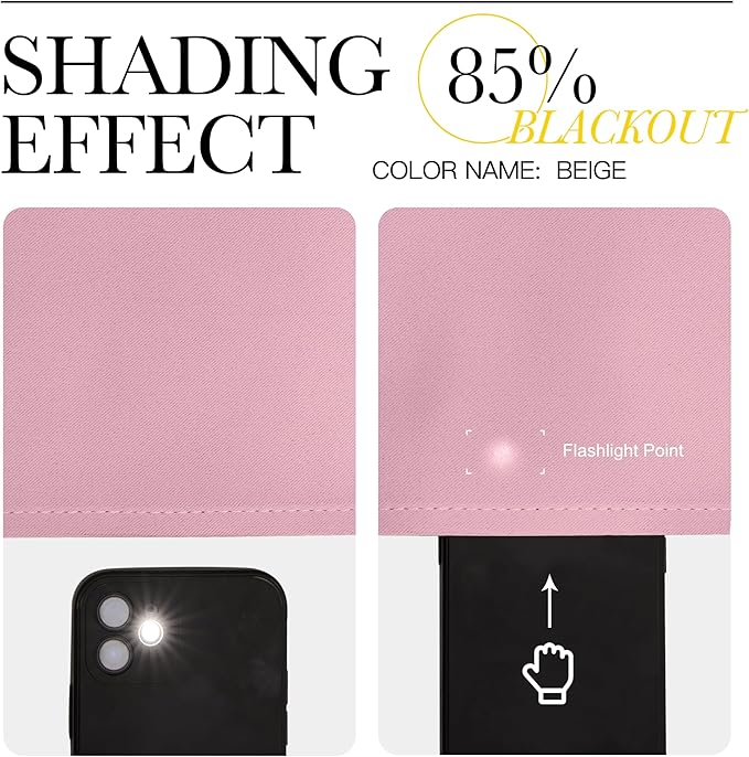 NICETOWN Blackout Curtain Panel Grommet - Home Decorations Thermal Insulated Solid Grommet Top Blackout Living Room Panels/Drapes for Gift (Crystal Pink, 1 Pair, 55 x 78-Inch)