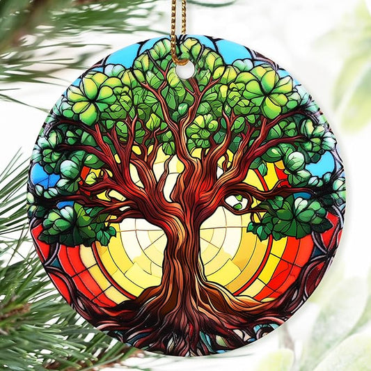 Christmas Ornament, Lush Tree of Life Ornament, Christmas Decorations for Tree, Heirloom Keepsake, Gift Idea