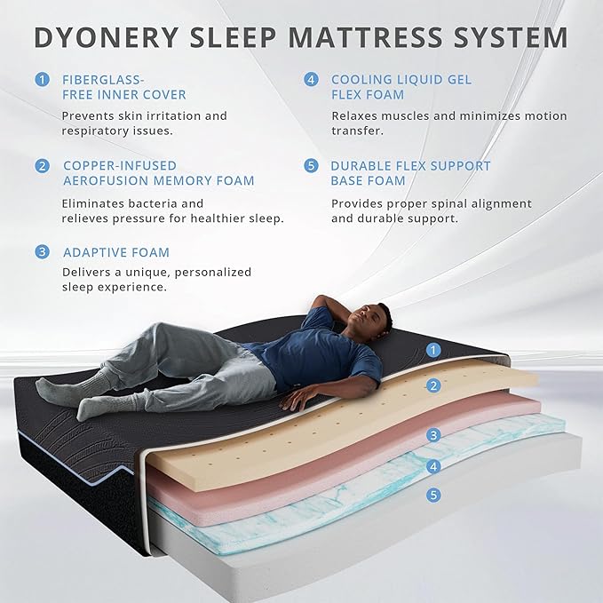 14 Inch King Size Mattress in a Box, Copper Memory Foam Mattress with Cooling Cover, Medium Firm for Pressure Relief, Fiberglass-Free, CertiPUR-US Certified, Foam Made in USA, 76"x80"x14"