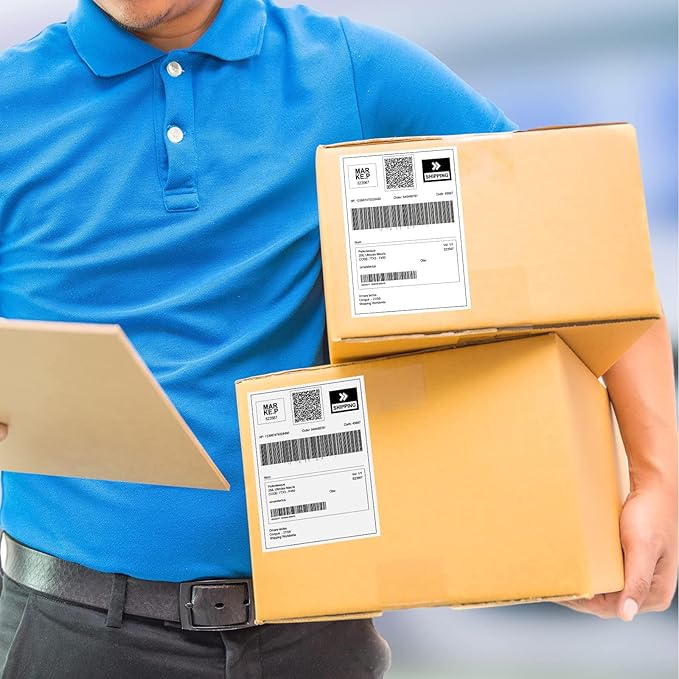 Direct Thermal Labels 4x6-450 Labels/Roll, Thermal Shipping Labels for Zebra 2844 ZP-450 ZP-500 ZP-505,18 Rolls,8100 Labels(NOT for DYMO)