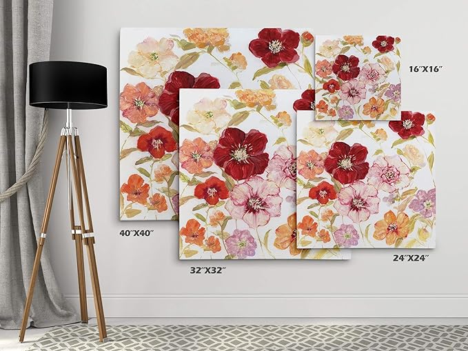 Wexford Home Avant Garden II Gallery Wrapped Canvas Wall Art, 40X40,