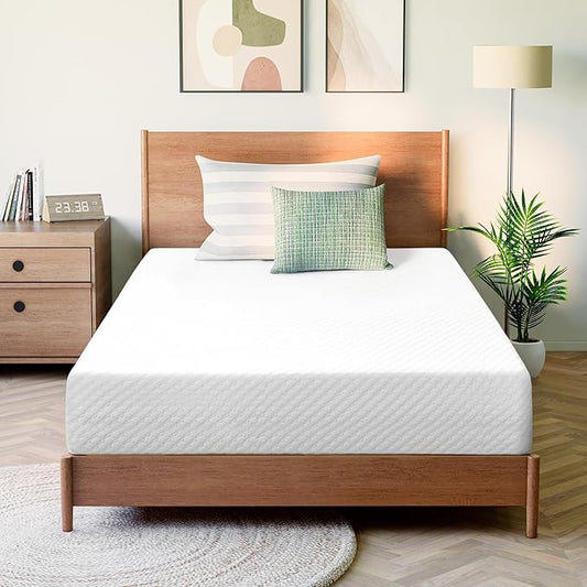 GAESTE 8 Inch Twin Cooling Gel Memory Foam Mattress for Cool Sleep Medium Firm CertiPUR-US Certified Foam, Mattress in a Box Pressure Relief Removable Cover No Fiberglass (Twin, 8 in)