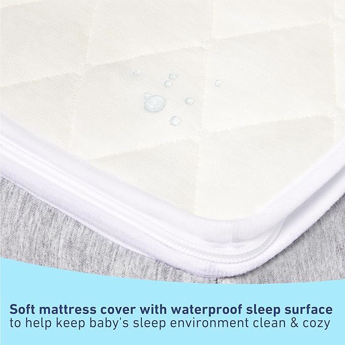Graco Ultra Dual-Sided Crib Mattress & Protector Value Bundle (1-Pack) – Includes GREENGUARD Gold Certified Crib Mattress, GREENGUARD Gold Certified Waterproof Protector