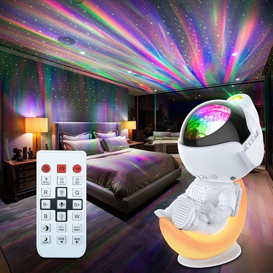 Rossetta Astronaut Galaxy Projector, Star Projector for Bedroom, Dimmable LED Night Light for Kids with Timer and Remote, Space Astronomy Themed Room Decor Aesthetic, Gifts for Christmas, Birthdays