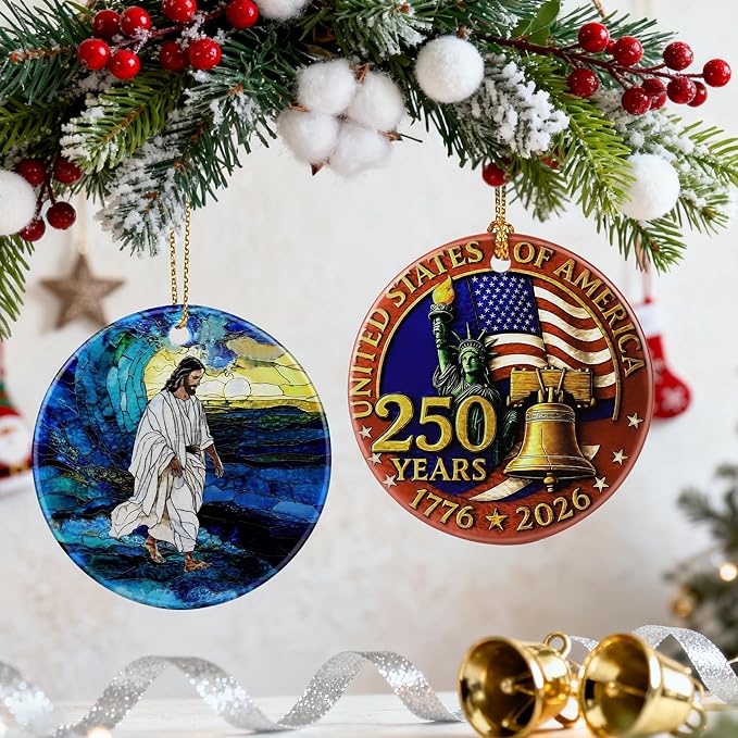 Jesus Christ Ornament | Christmas Ornaments, Christian Christmas Decorations, Hanging Ornaments for Tree | God Jesus Home Decor | Christian Gifts, Religious Gifts, Gift Exchange Ideas