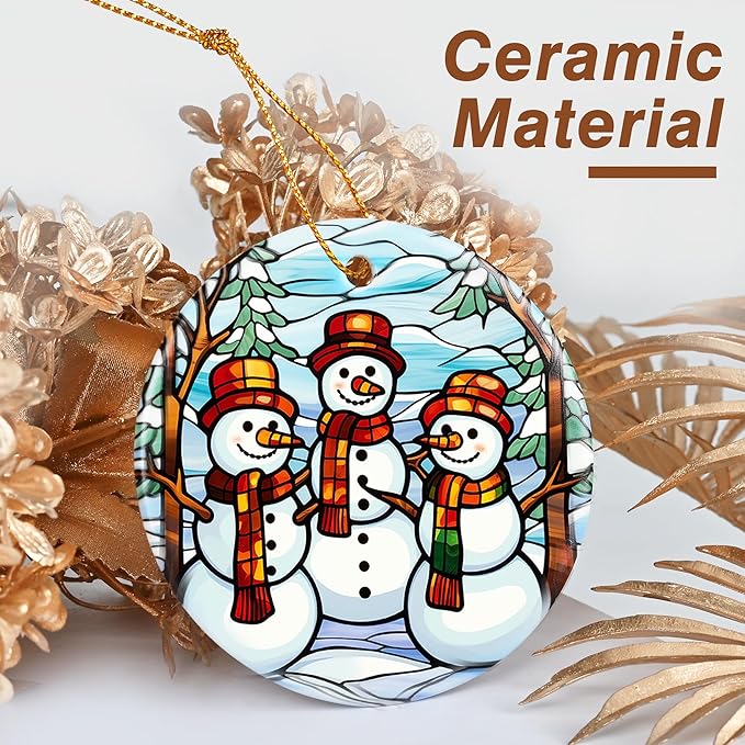 Christmas Ornament, Snowman Ornament, Christmas Decorations for Tree, Heirloom Keepsake, Gift Idea