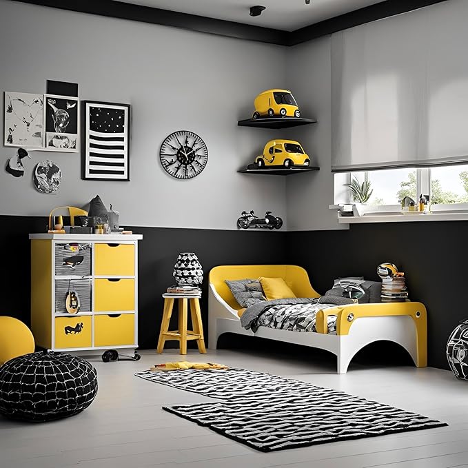 Guns LED Vinyl Record Wall Clock, 12 Inch 7-Color Night Lamp Firearms Decoration Home Theme Clock, Black Wall Decor for Kid's Room/Game Room/Living Room, A Gift for Boy/Boyfriend/Husband/Friend