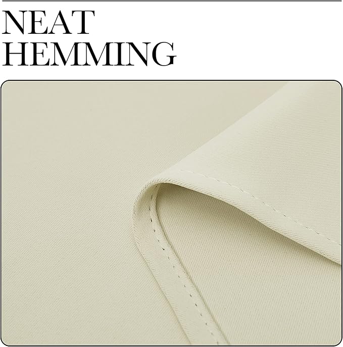 NICETOWN Room Darkening Short Curtain Panels for Small Window, Beige, 2 Panels, W29 x L40 -Inch, Thermal Insulated Grommet Room Darkening Draperies/Drapes for Window