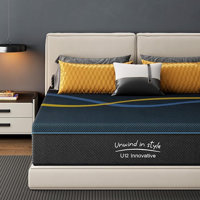 12 Inch Queen Memory Foam Mattress with Removable Cover, Medium Firm Breathable Mattress in a Box, Pressure Relief, No Fiberglass