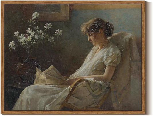 InSimSea Framed Wall Art for Living Room & Bedroom - Large Canvas Vintage Landscape Oil Painting Prints - Farmhouse Home Decor - 11x14in