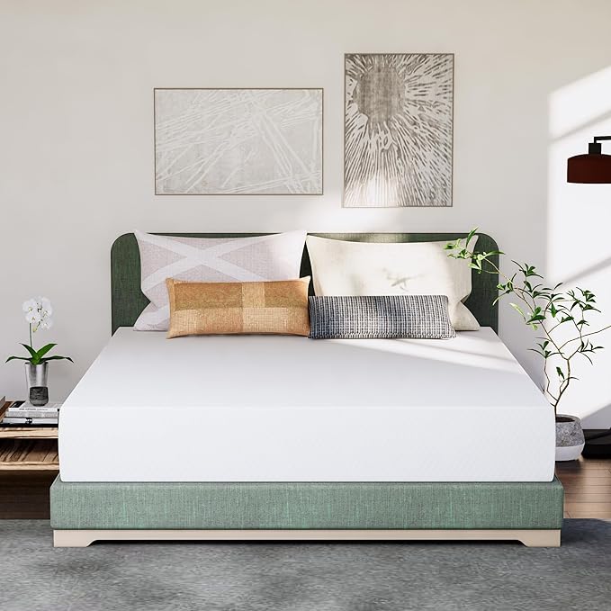 Neo Sleep 12 Inch Cal King Medium Firm Cooling Gel Memory Foam Mattress for Cool Sleep Pressure Relieving CertiPUR-US Certified Foam, Mattress in a Box Fiberglass Free (California King, 12 in)