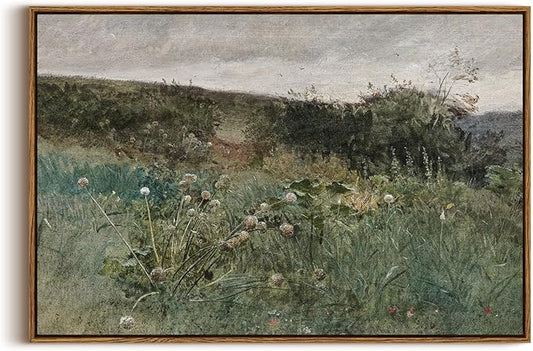 InSimSea Framed Canvas Wall Art Vintage Decor, Rustic Wall Art Room Decor, Classical Paintings, Large Wall Art Prints for Living Room Home Kitchen Farmhouse Bathroom Wall Decor, 20"x30"