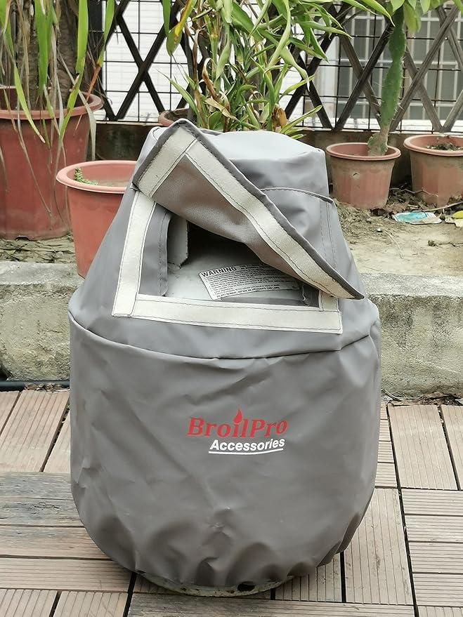 Propane Tank Cover Fits 20-Pound Steel Propane Cylinder - Brown.