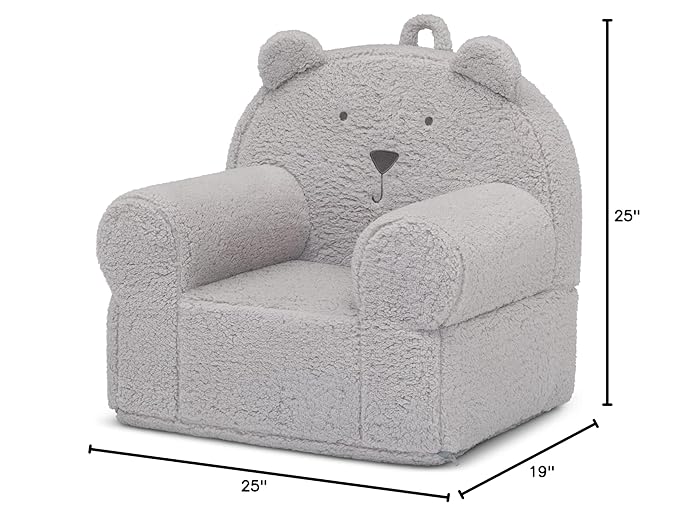 GAP babyGap Sherpa Bear Chair - Greenguard Gold Certified, Grey