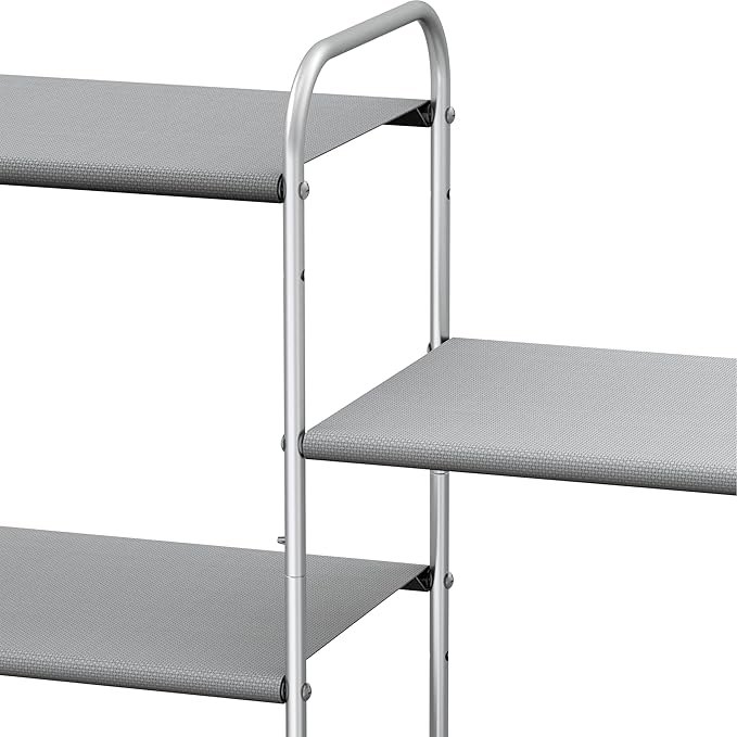 Simple Houseware 4-Tier Shoe Rack Storage Organizer 20-Pair, Grey