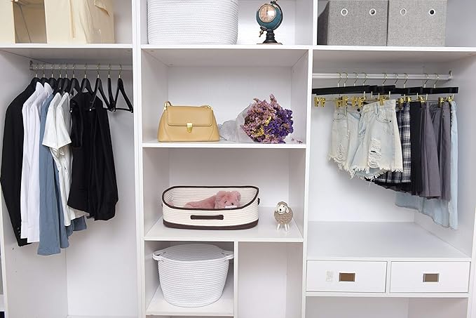 Quality Black Wooden Hangers - Slightly Curved Hanger Set of 80-Pack - Solid Wood Coat Hangers with Stylish Chrome Hooks -Heavy-Duty Clothes, Jacket, Shirt, Pants, Suit Hangers (Black - Gold Hook, 80)