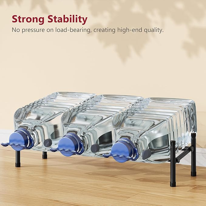 Tajsoon Expandable Shoe Rack for Closet 1 Tier, 28“-41“Adjustable & Stackable Shoe Shelf Storage, Metal Shoe Rack Organizer for Front Door Entrance, Closet, Garage, Entryway, Black