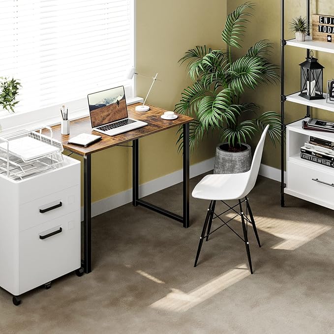 Coleshome 32 Inch Computer Desk, Modern Simple Style Desk for Home Office, Study Student Writing Desk, Vintage