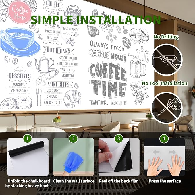 Magnetic Dry Erase Whiteboard Paper 12 x 8 Inch, Self Adhesive Magnetic Dry Erase White Board Sticker for Wall,Peel and Stick Magnetic Wallpaper with 50 Magnetic Letters