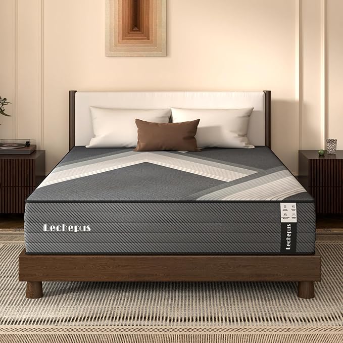 King Mattress, 10 Inch Medium Firm Hybrid Mattress in a Box, Supportive Memory Foam and Pocket Coil King Size for Back Support,Pressure Relife, Motion Isolation, No Fiberglass