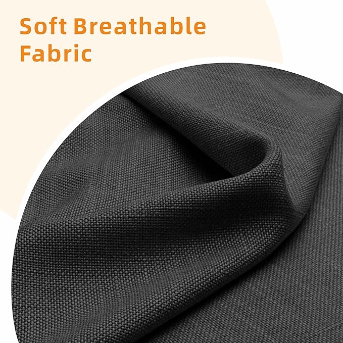 Sectional Sofa Couches for Living Room - 78'' Dark Gray 3 Seat L-Shaped Couch with Storage Ottoman, Modern Linen Convertible Sectionals Sofas with Chaise for Apartment, Office, Small Space