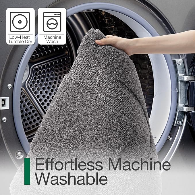 LUMI Bathroom Rugs Non Slip, Ultra Soft, Absorbent, Quick Dry, Washable Bath Mat, Upgraded Premium Microfiber, Plush Carpet for Bathtub and Shower Floor, Dark Grey, 24x36