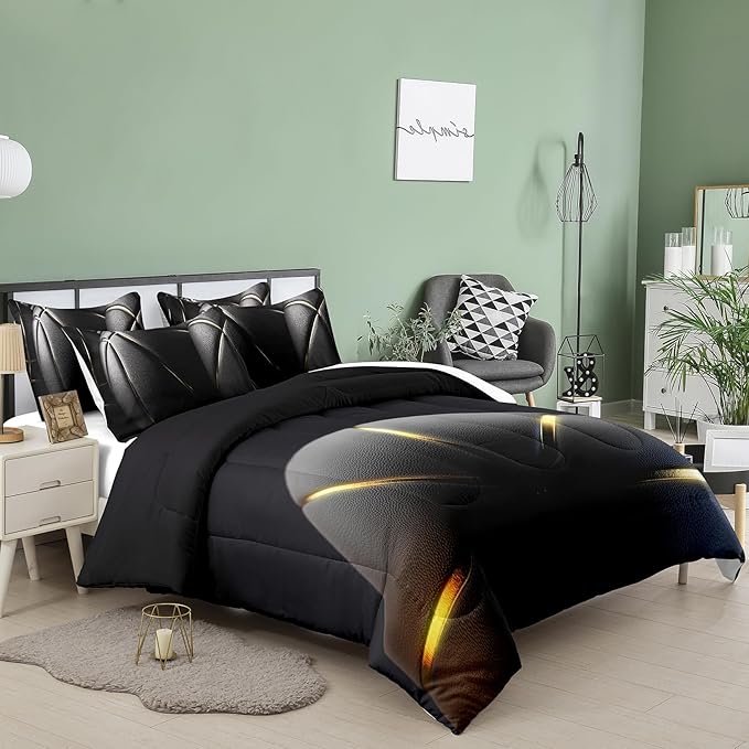 Tailor Shop Basketball Comforter Set for Boys Kids Basketball Bedding Queen Size with 2 Pillowcase