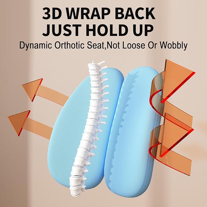 Gifts for Kids, Kids Desk and Chair Set, Desk for Kids 3-12, Multi-Functional Storage and Spacious Desktop for Learning, Painting, Eating, DIY Crafts Blue Gift for Friends