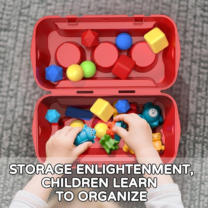 12 pack 9.45”x6.3”x4.92” Stackable plastic toy storage bins for classroom playroom organization for kid children big large building blocks 1-3 3-5 4-8 years old girl boy