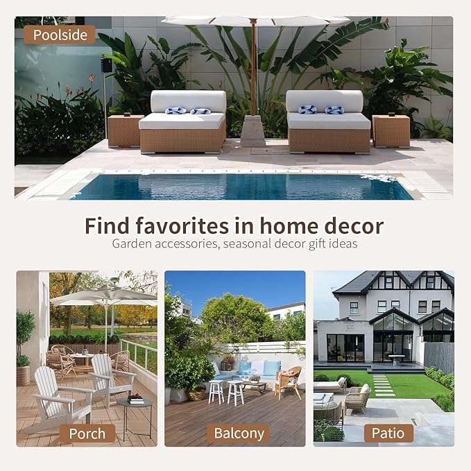 FDW Outdoor Patio Furniture Set Wicker Patio Set PE Rattan Furniture Bistro Set for Outdoor Indoor Use with Loveseats Coffee Table, Red Cushions, 4 Pieces