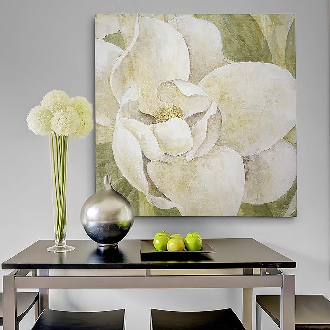 Wexford Home Magnolia Dolce Gallery Wrapped Canvas Wall Art, 32x32,